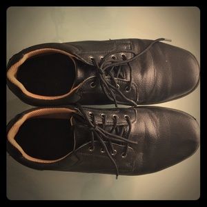 EUC - Casual Black Lace up shoe solid rubber sole